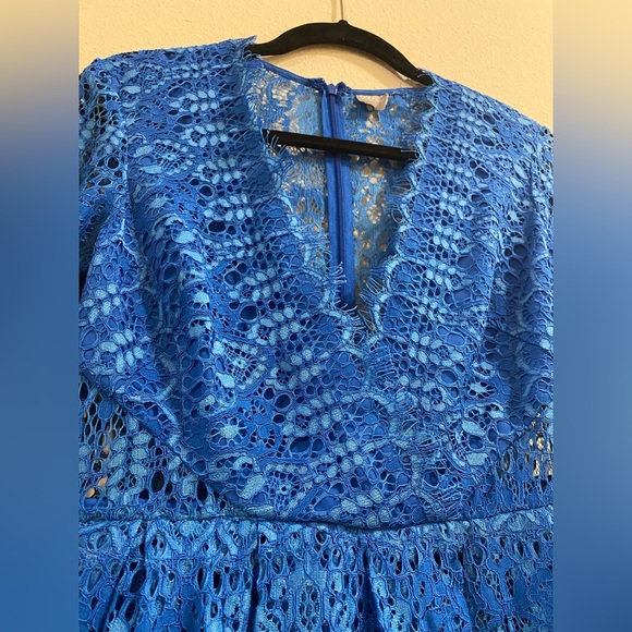 ASOS. Long Sleeve Lace Mini Dress. Size: 6. - Picture 5 of 10